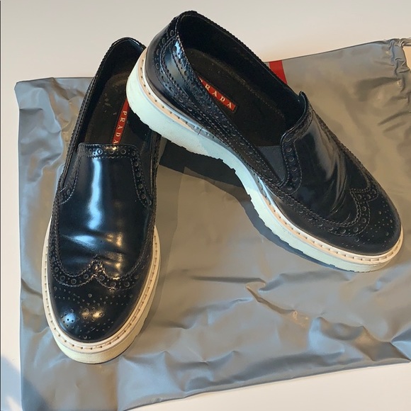 Prada brushed leather derby shoe - Picture 2 of 6